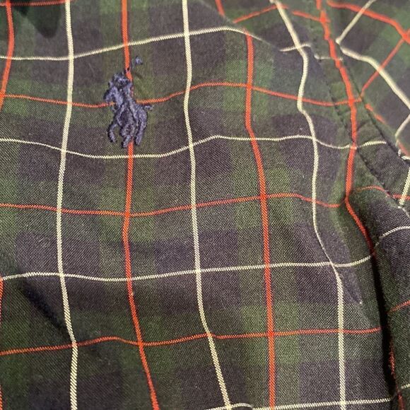Ralph Lauren Button Down Plaid 24 mo - Picture 3 of 5